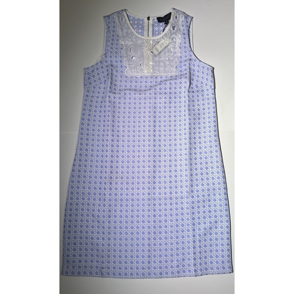 Romeo & Juliet Couture Blue and White Mini Dress